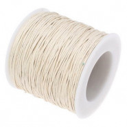 Wachskordel 1.0 mm Beige